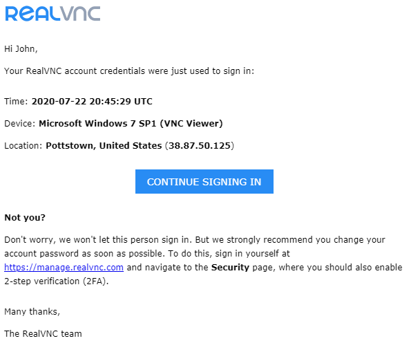 Image VNC Viewer download page